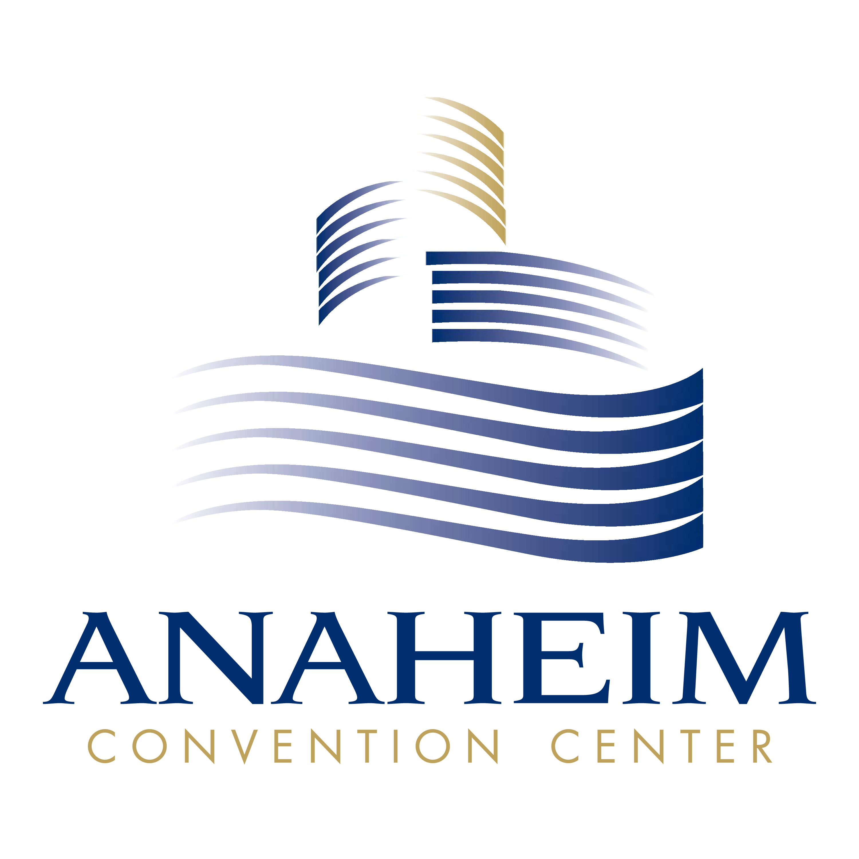 A logo of anaheim convention center