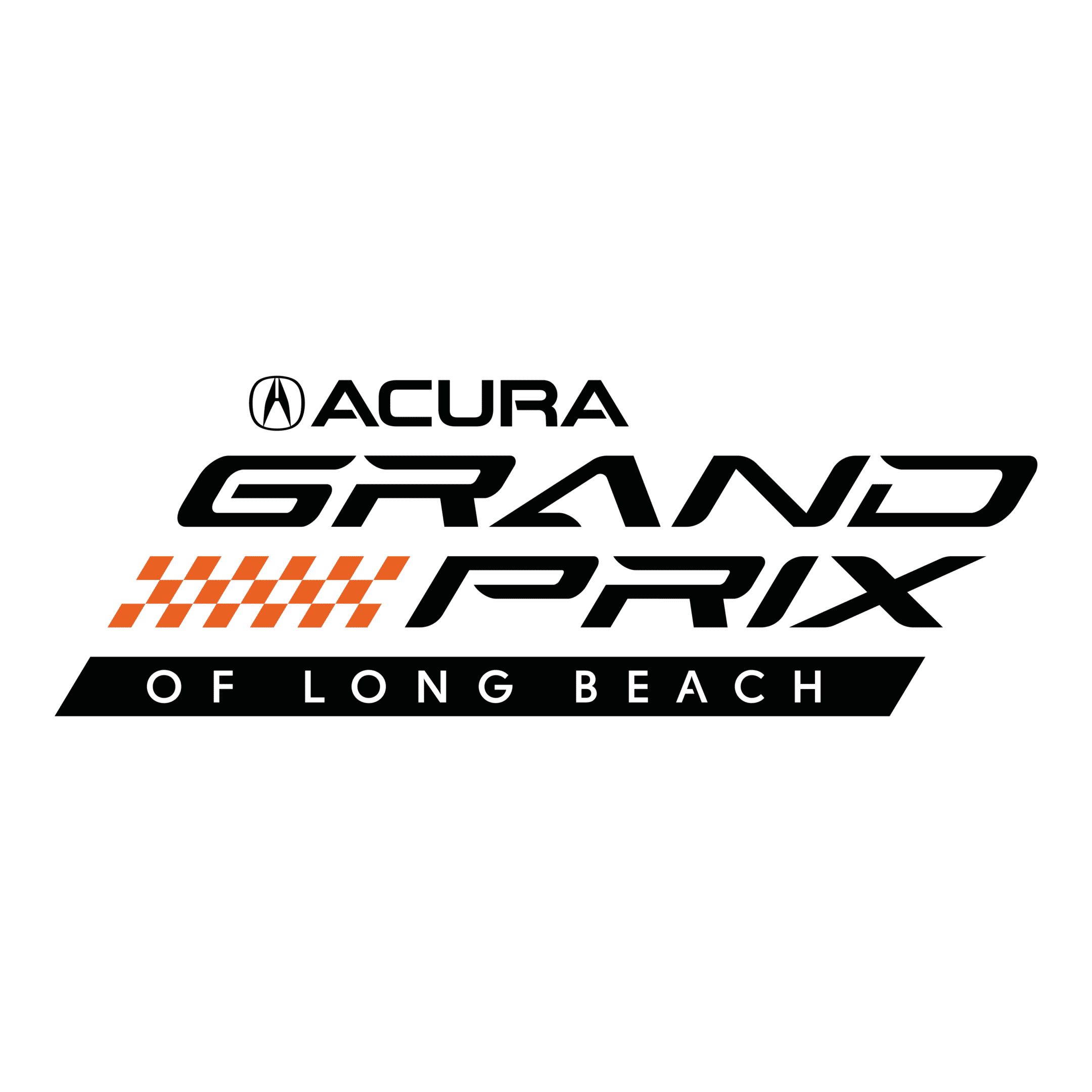 A logo of the acura grand prix of long beach.