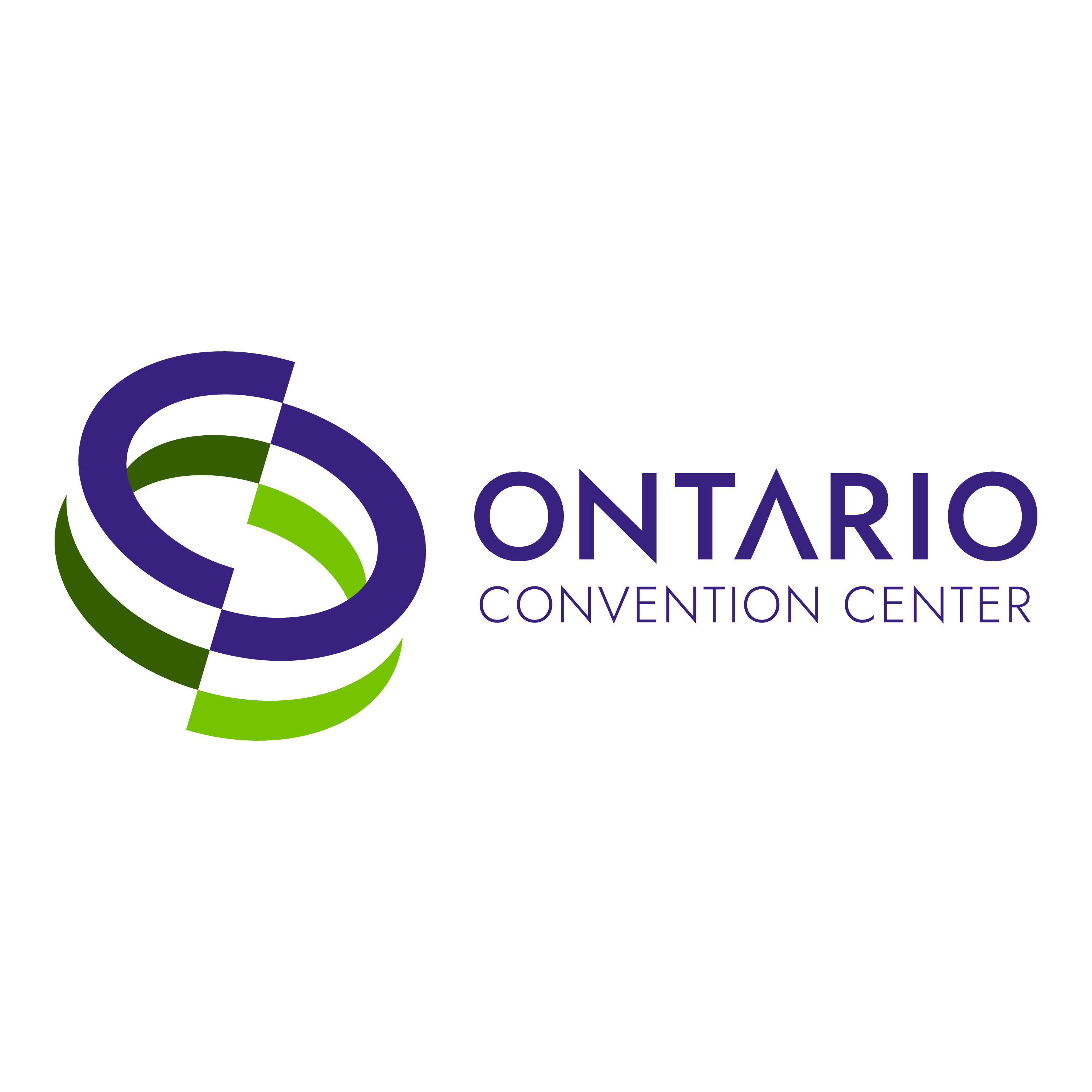 A logo of ontario convention center