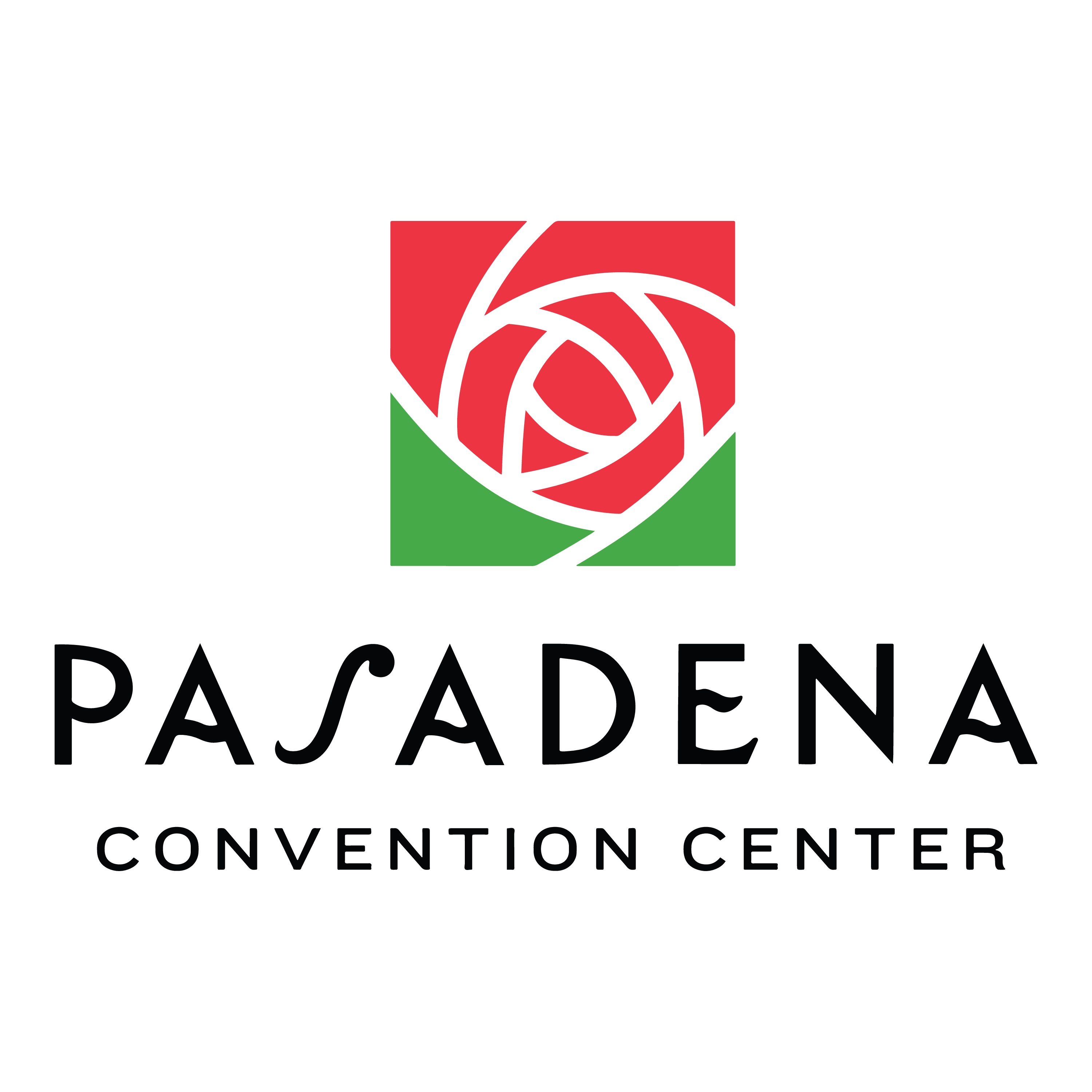 A logo of the pasadena convention center.