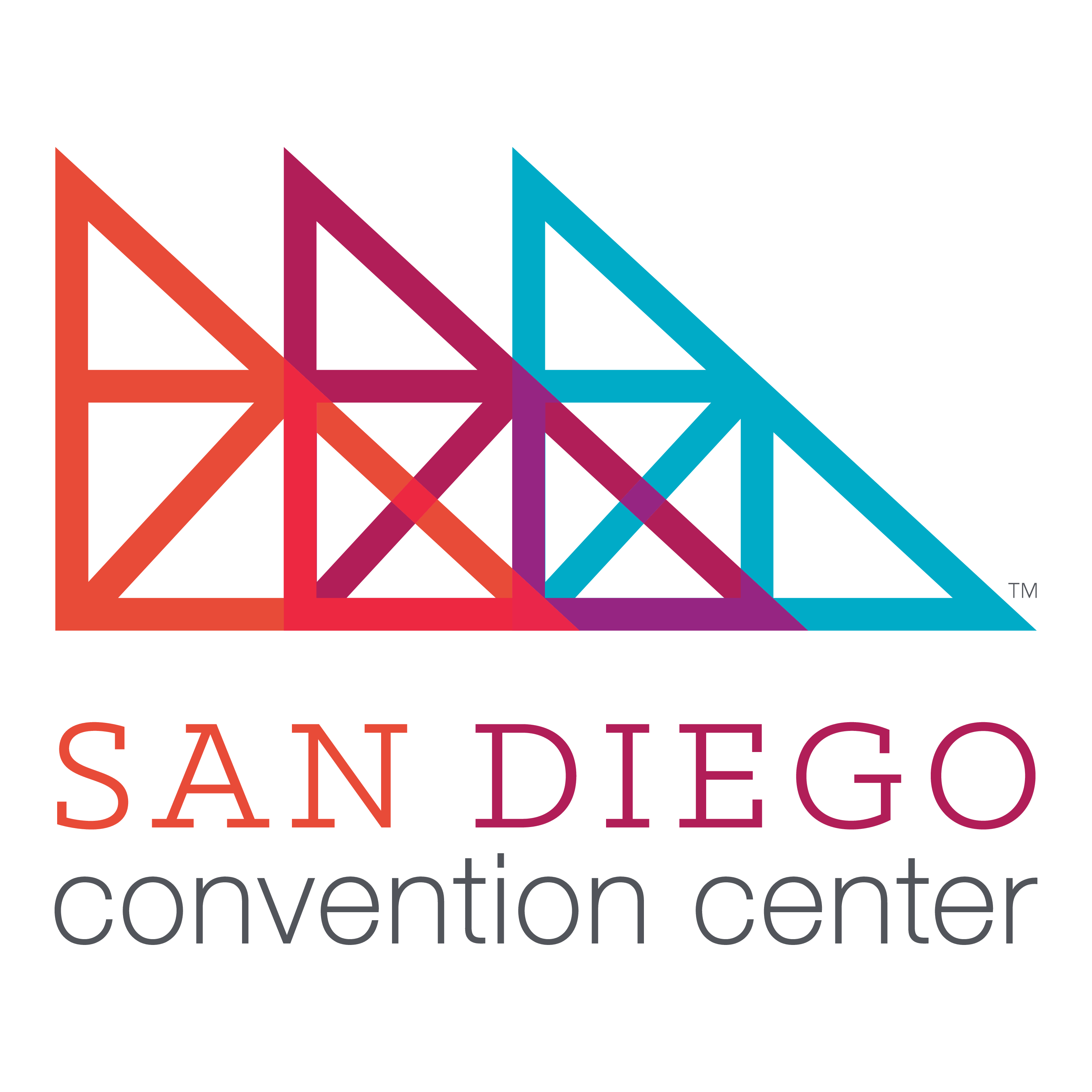 A logo of the san diego convention center.